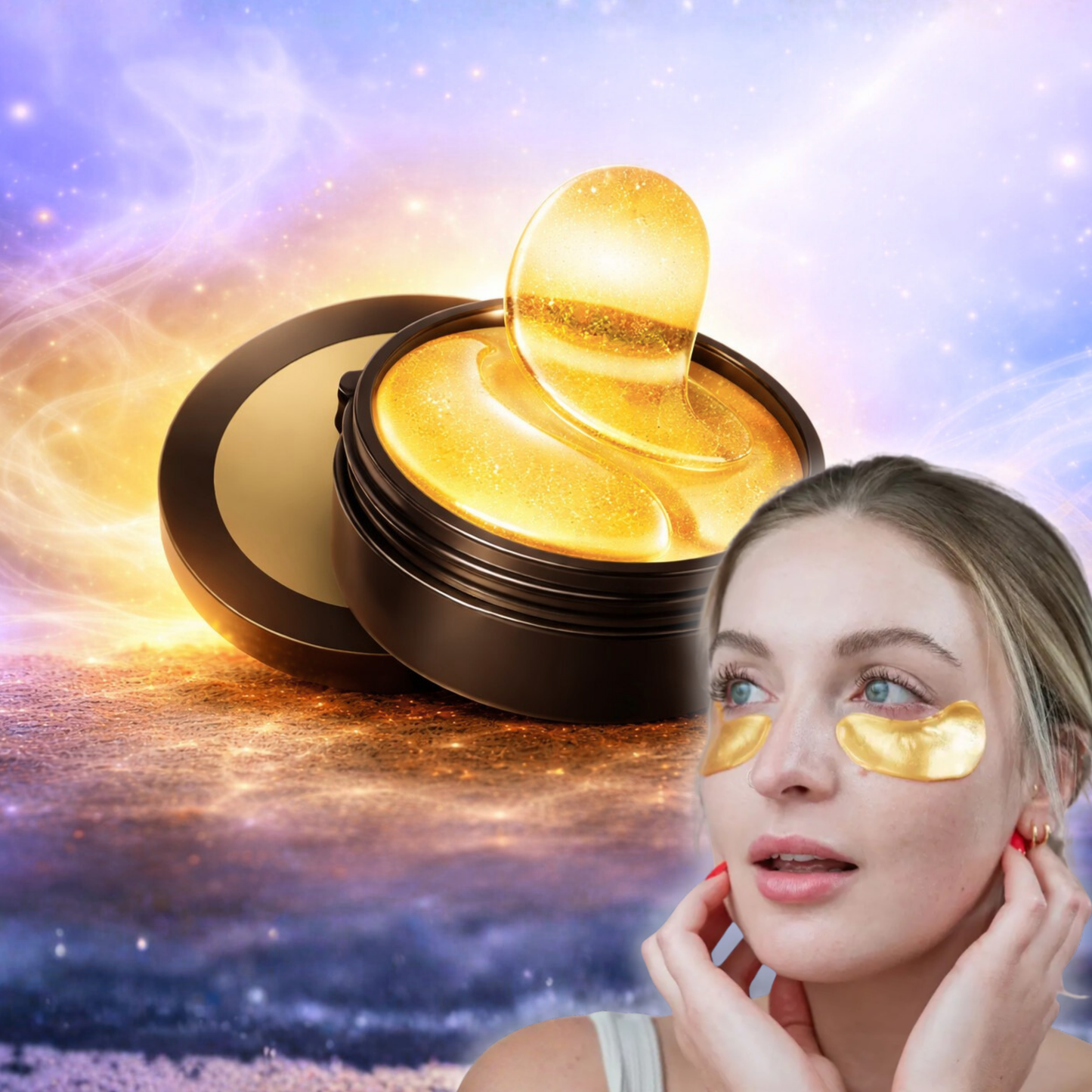 CollagenPlus™ Premium 24K Gold Collagen Crystal Eye Masks For Eye Bags - LUMI