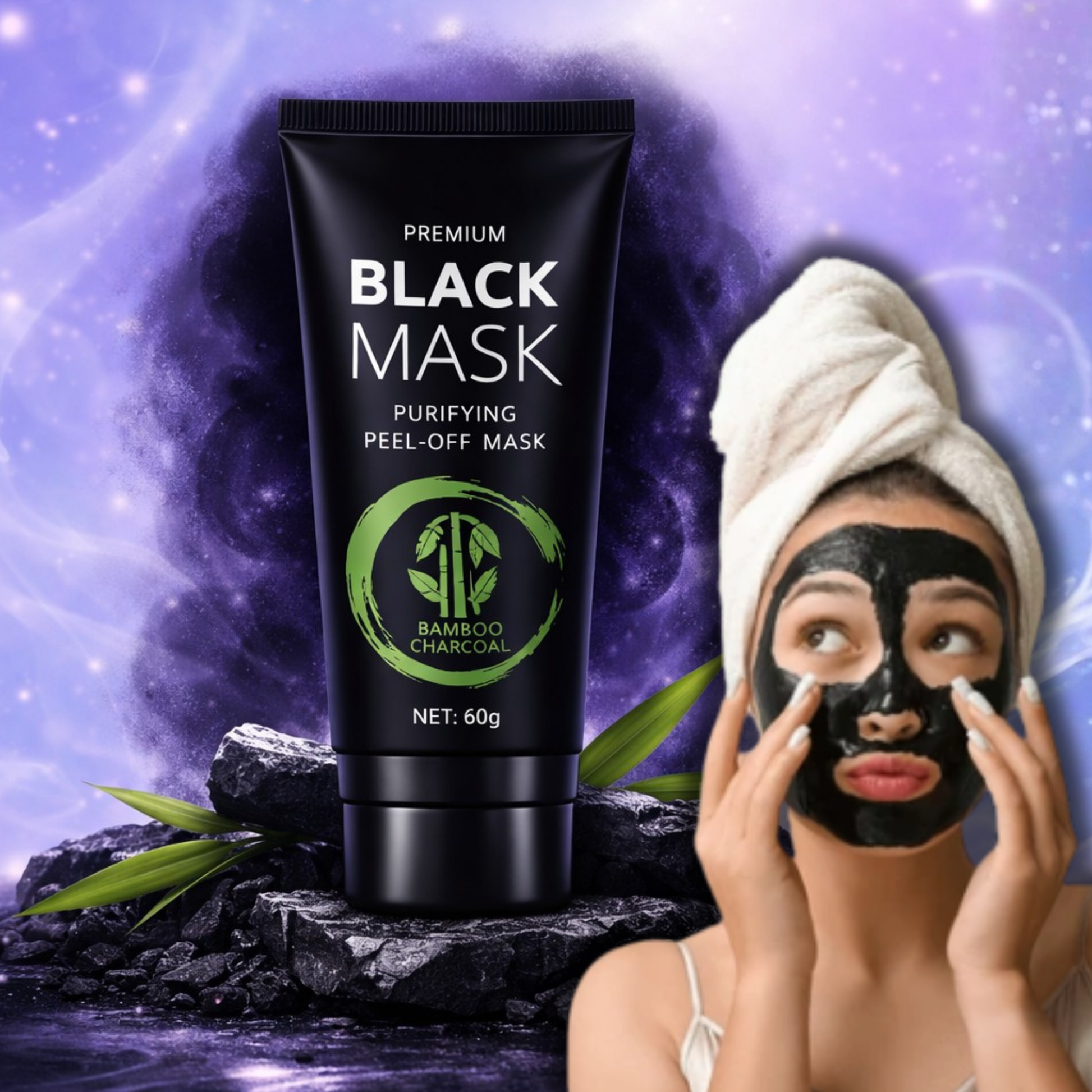 Midnight Detox™ Bamboo Charcoal Mask - LUMI